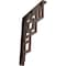 Ekena Millwork Eris Wrought Iron Bracket, (Single center brace), Antiqued Copper 1 1/2"W x 10"D x 12"H BKTM01X10X12SERACO - alternate 1